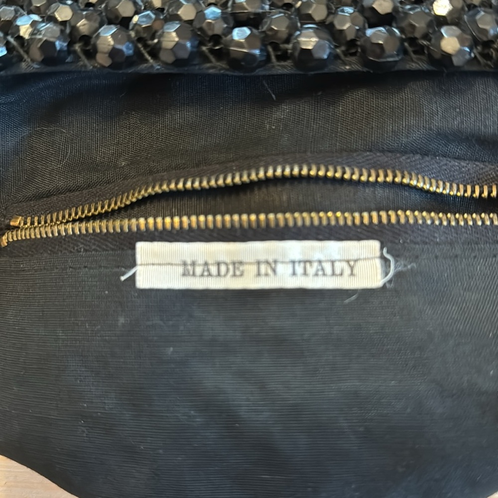 Vintage Black Italian Beaded Bag  🇮🇹 - Picture 4 of 6